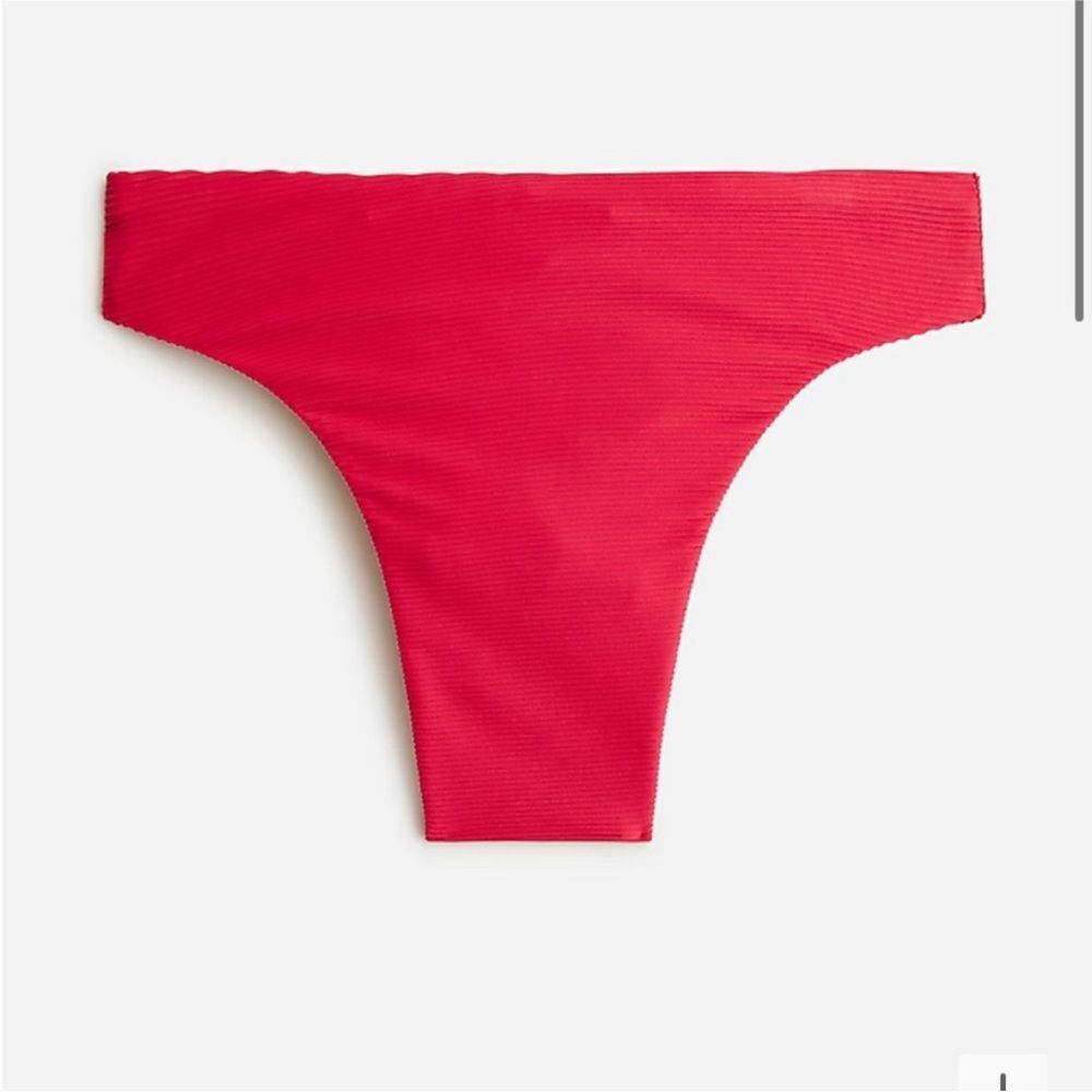 J Crew - NWT - Size XS - Ribbed high-rise cheeky bikini bottom